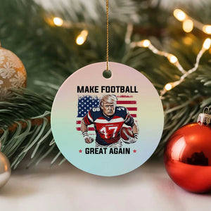 Make American Football Great Again Ceramic Ornament Funny Trump US Flag Vintage TS02 1pc Pastel Print Your Wear
