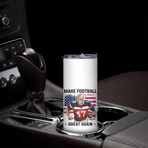 Make American Football Great Again Skinny Tumbler Funny Trump US Flag Vintage TS02 Print Your Wear