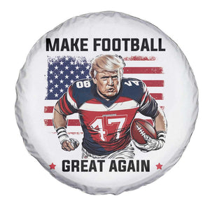 Make American Football Great Again Spare Tire Cover Funny Trump US Flag Vintage TS02 Print Your Wear