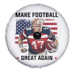 Make American Football Great Again Spare Tire Cover Funny Trump US Flag Vintage TS02 Print Your Wear