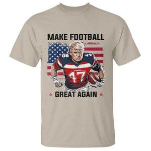 Make American Football Great Again T Shirt Funny Trump US Flag Vintage TS02 Sand Print Your Wear
