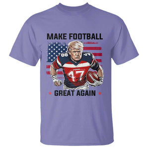 Make American Football Great Again T Shirt Funny Trump US Flag Vintage TS02 Violet Print Your Wear