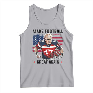 Make American Football Great Again Tank Top Funny Trump US Flag Vintage TS02 Athletic Heather Print Your Wear