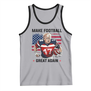 Make American Football Great Again Tank Top Funny Trump US Flag Vintage TS02 Athletic Heather Black Print Your Wear