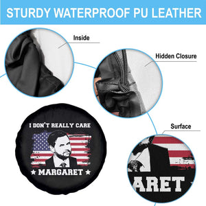 Funny JD Vance Spare Tire Cover I Don't Really Care Margaret American Flag TS02 Print Your Wear