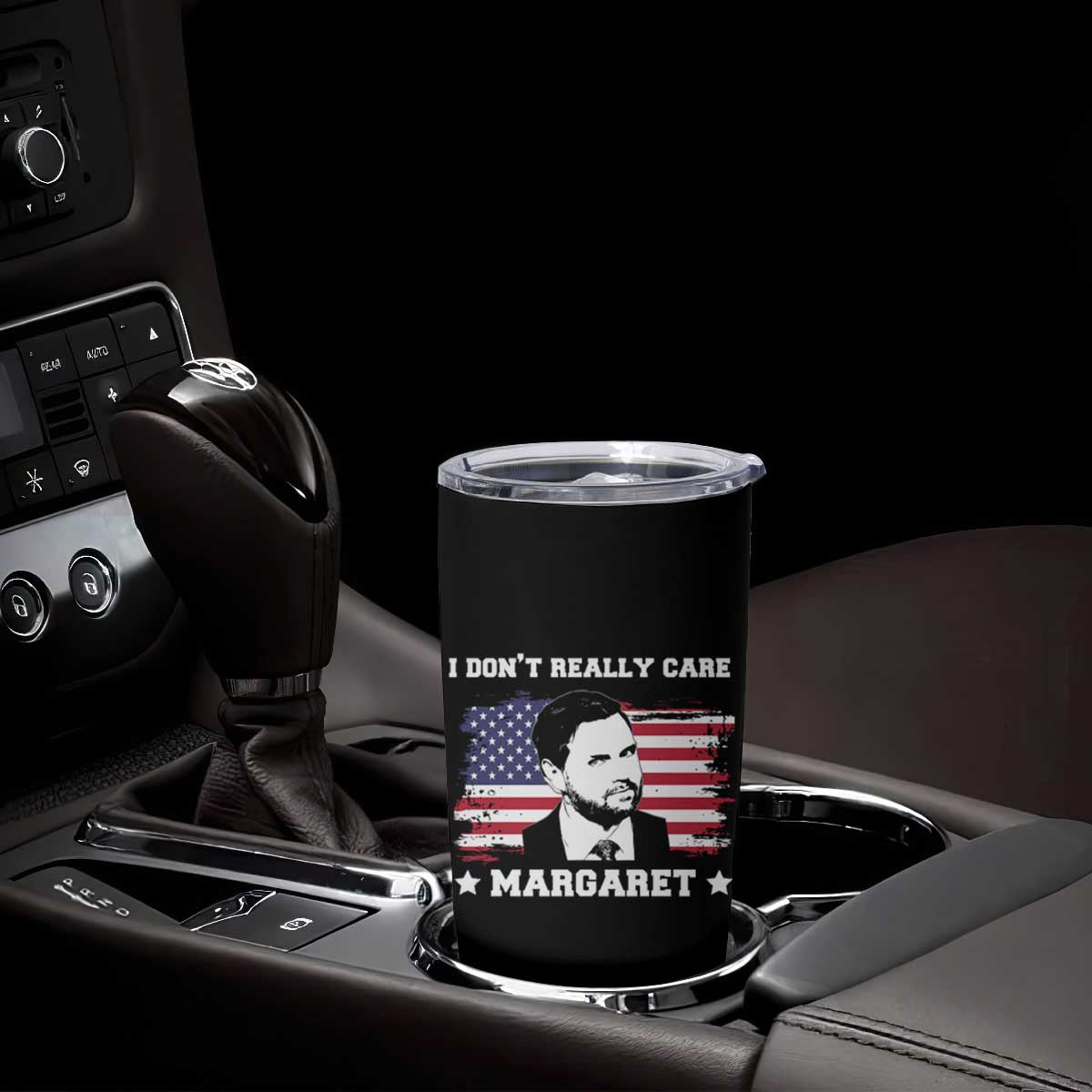 Funny JD Vance Tumbler Cup I Don't Really Care Margaret American Flag TS02 Print Your Wear