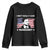 Funny JD Vance Youth Sweatshirt I Don't Really Care Margaret American Flag TS02 Black Print Your Wear