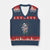 Hate Never Made Any Nation Great V-Neck Knit Sweater Vest Botanical Floral Butterflies Retro TS02 Navy Red Print Your Wear