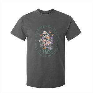 Hate Never Made Any Nation Great T Shirt For Kid Botanical Floral Butterflies Retro TS02 Dark Heather Print Your Wear