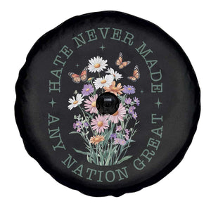 Hate Never Made Any Nation Great Spare Tire Cover Botanical Floral Butterflies Retro TS02 Print Your Wear