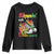 Stepping Into Black History Month Youth Sweatshirt Black Girls Sneakers TS02 Black Print Your Wear