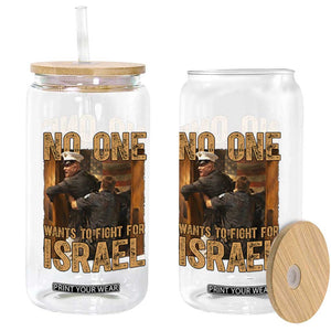No One Wants To Fight For Israel Glass Can America First Veteran Message Anti War TS02 Print Your Wear