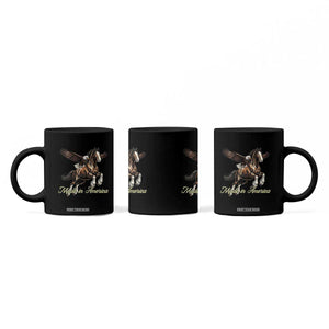 Made in America Patriotic Eagle and Horse Coffee Mug Strong American Pride Western Style TS02 Print Your Wear