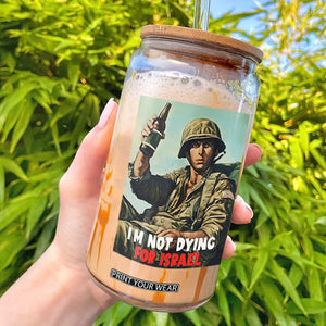 I’m Not Dying For Israel America First Veteran Glass Can Anti Foreign War Military Statement TS02 Black Print Your Wear