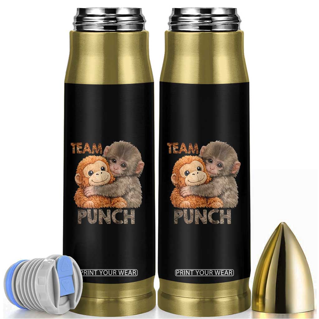 Team Punch Viral Baby Monkey Bullet Tumbler Cute Monkey Hugging Plush Toy Internet Trend Gift TS02 Black Print Your Wear