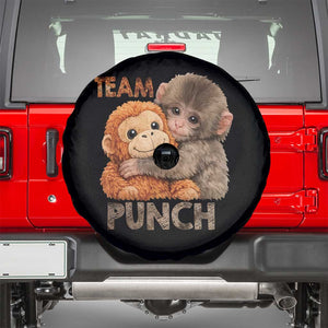 Team Punch Viral Baby Monkey Spare Tire Cover Cute Monkey Hugging Plush Toy Internet Trend Gift TS02 Black Print Your Wear