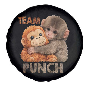 Team Punch Viral Baby Monkey Spare Tire Cover Cute Monkey Hugging Plush Toy Internet Trend Gift TS02 Print Your Wear