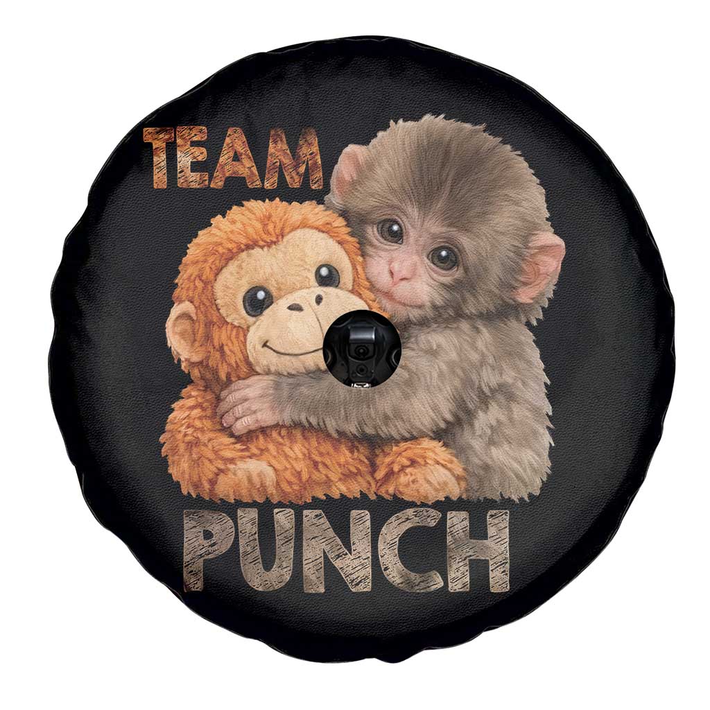 Team Punch Viral Baby Monkey Spare Tire Cover Cute Monkey Hugging Plush Toy Internet Trend Gift TS02 Print Your Wear