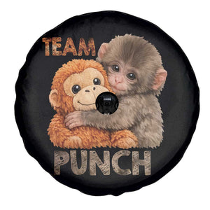 Team Punch Viral Baby Monkey Spare Tire Cover Cute Monkey Hugging Plush Toy Internet Trend Gift TS02 Print Your Wear