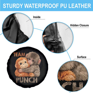 Team Punch Viral Baby Monkey Spare Tire Cover Cute Monkey Hugging Plush Toy Internet Trend Gift TS02 Print Your Wear