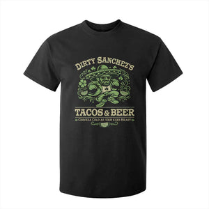 Dirty Sanchezs Tacos and Beer Funny Fiesta T Shirt For Kid Cerveza Cold as Your Exes Heart Mexican Party Humor TS02 Black Print Your Wear