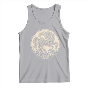 Year of the Fire Horse 1966 2026 Graphic Tank Top 60 Years Chinese Zodiac Horse Vintage Style TS02 Athletic Heather Print Your Wear