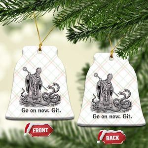 Go On Now Git Funny Saint Patrick Banishing Snakes Ceramic Ornament Irish History Humor St Patricks Day TS02 Print Your Wear