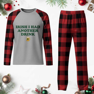 Irish I Had Another Drink Plaid Pajama Set Funny St Patricks Day Beer Drinking Joke Pub Humor TS02 Buffalo Plaid Print Your Wear
