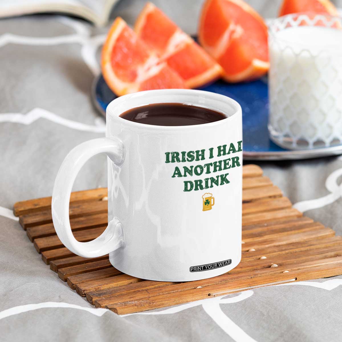 Irish I Had Another Drink Coffee Mug Funny St Patricks Day Beer Drinking Joke Pub Humor TS02 Print Your Wear