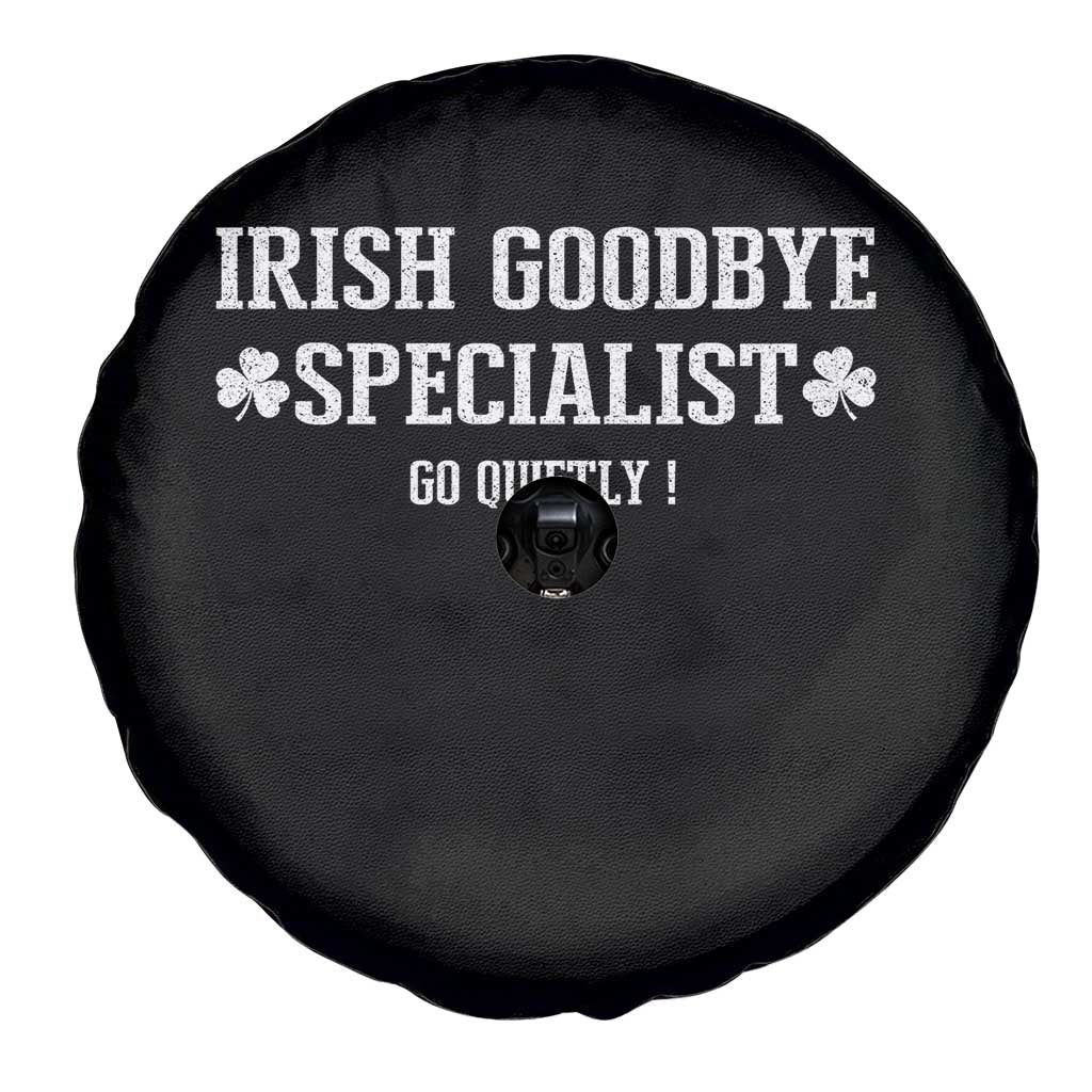 Funny Irish Goodbye Specialist Go Quietly Spare Tire Cover St Patricks Day Introvert Humor TS02 Print Your Wear