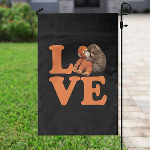 Love Punch the Baby Monkey Garden Flag Cute Hugging Plush Toy Viral Friendship TS02 Print Your Wear