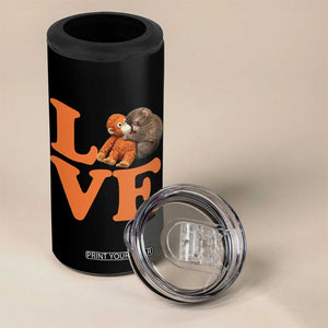 Love Punch the Baby Monkey 4 in 1 Can Cooler Tumbler Cute Hugging Plush Toy Viral Friendship TS02 Print Your Wear