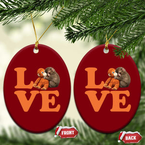 Love Punch the Baby Monkey Ceramic Ornament Cute Hugging Plush Toy Viral Friendship TS02 Print Your Wear