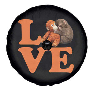 Love Punch the Baby Monkey Spare Tire Cover Cute Hugging Plush Toy Viral Friendship TS02 Print Your Wear