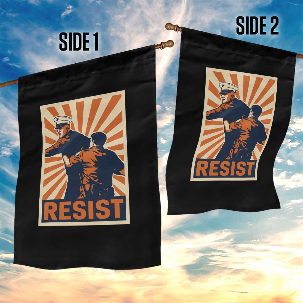 Resist Marine Veteran Political Protest Garden Flag America First Anti War TS02 Print Your Wear