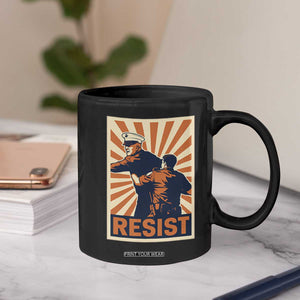 Resist Marine Veteran Political Protest Coffee Mug America First Anti War TS02 Print Your Wear