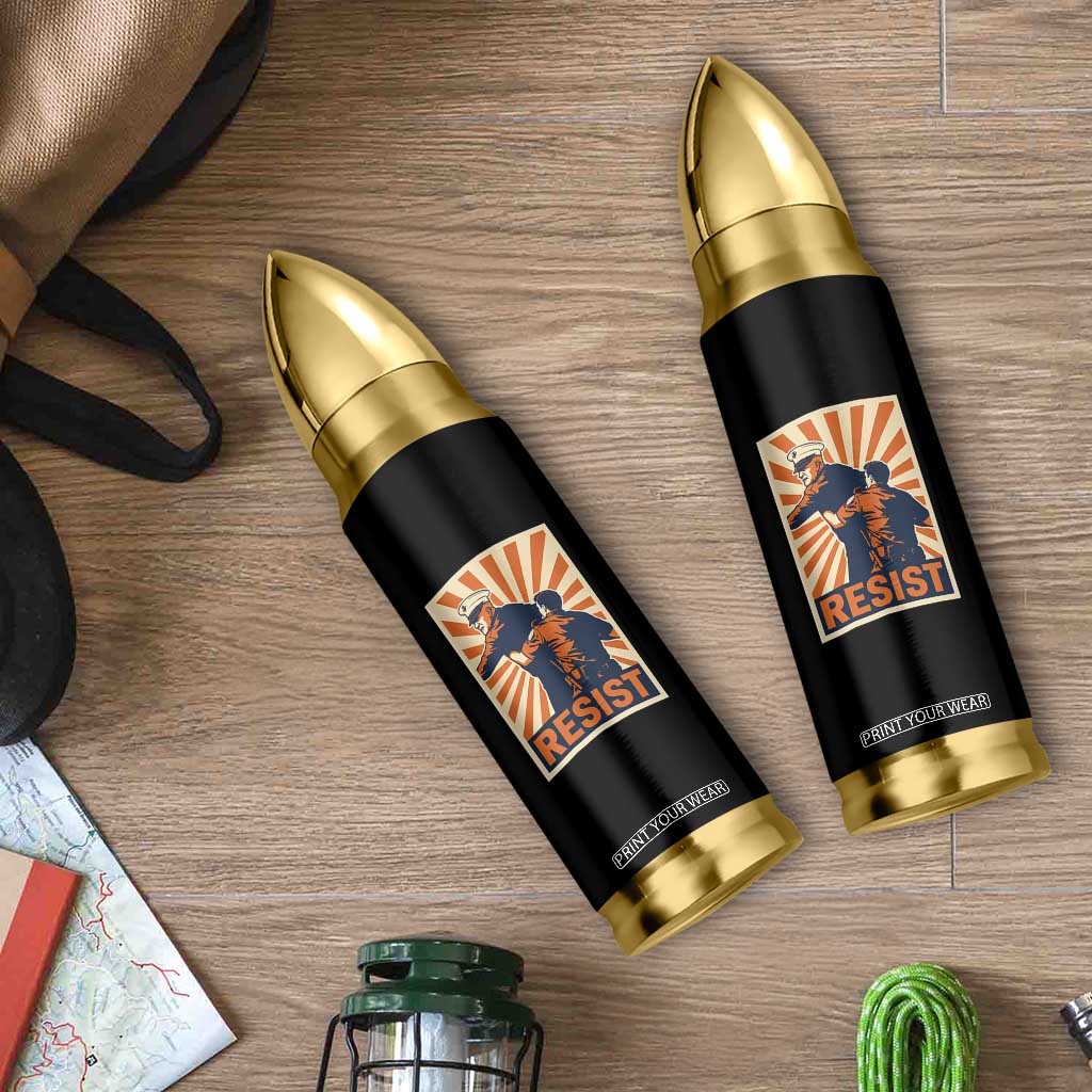 Resist Marine Veteran Political Protest Bullet Tumbler America First Anti War TS02 Print Your Wear
