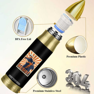 Resist Marine Veteran Political Protest Bullet Tumbler America First Anti War TS02 Print Your Wear