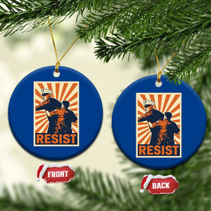 Resist Marine Veteran Political Protest Ceramic Ornament America First Anti War TS02 1pc Blue Print Your Wear