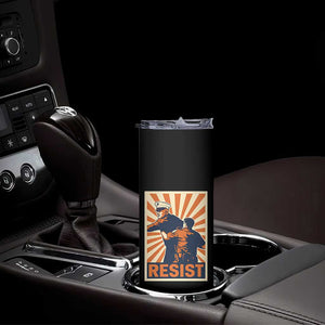 Resist Marine Veteran Political Protest Skinny Tumbler America First Anti War TS02 Print Your Wear