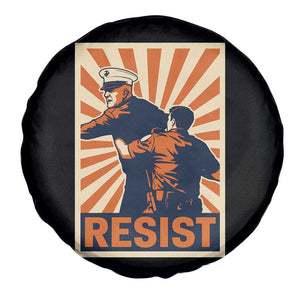 Resist Marine Veteran Political Protest Spare Tire Cover America First Anti War TS02 Print Your Wear