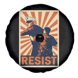Resist Marine Veteran Political Protest Spare Tire Cover America First Anti War TS02 Print Your Wear