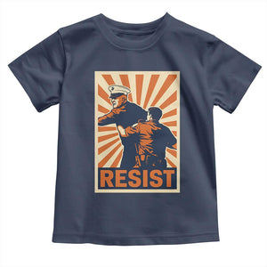 Resist Marine Veteran Political Protest Toddler T Shirt America First Anti War TS02 Navy Print Your Wear