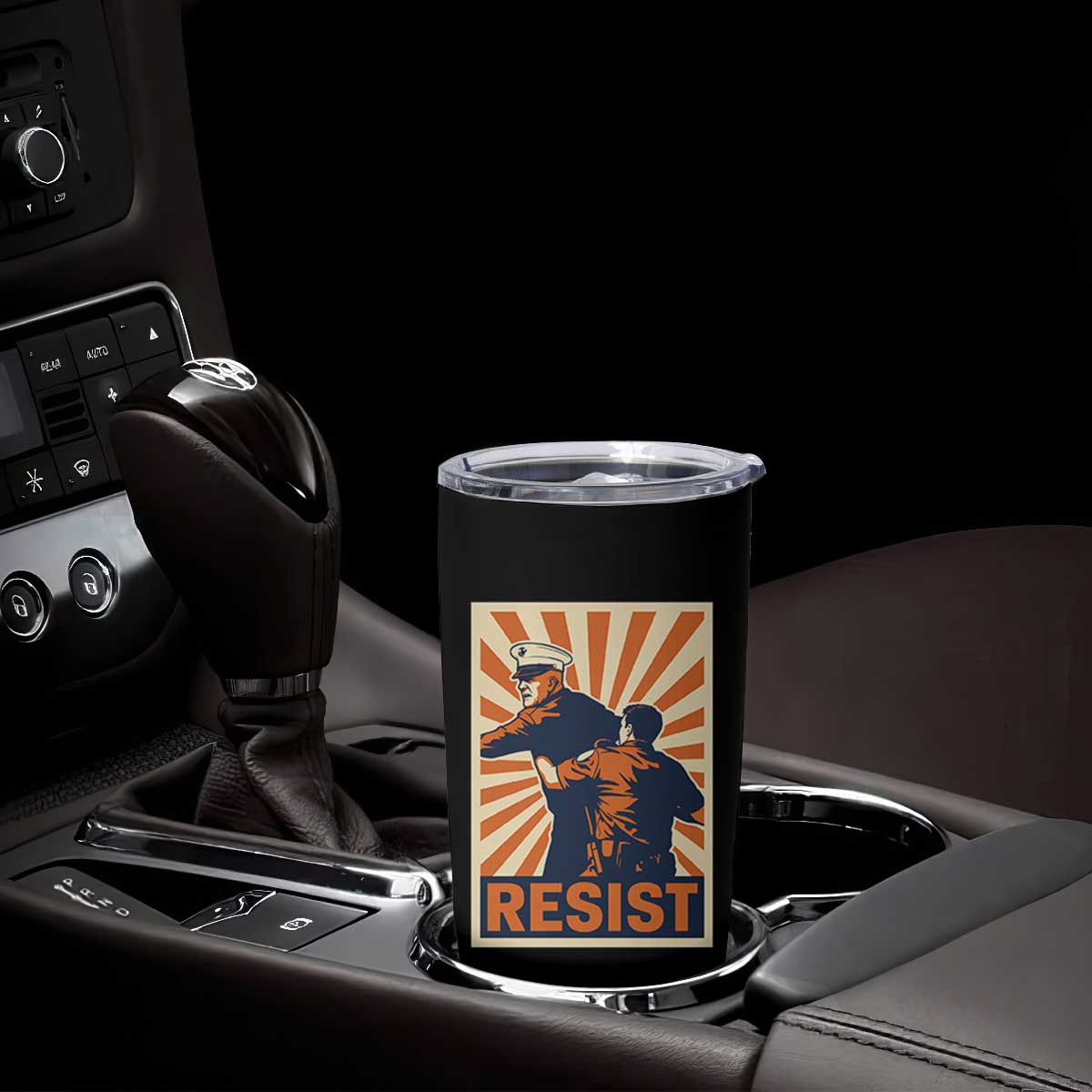 Resist Marine Veteran Political Protest Tumbler Cup America First Anti War TS02 Print Your Wear