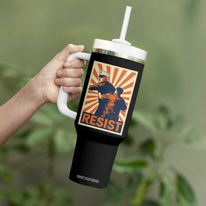 Resist Marine Veteran Political Protest Tumbler With Handle America First Anti War TS02 Print Your Wear