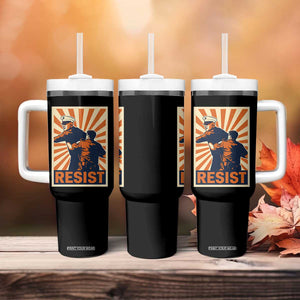 Resist Marine Veteran Political Protest Tumbler With Handle America First Anti War TS02 Print Your Wear