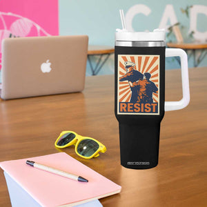 Resist Marine Veteran Political Protest Tumbler With Handle America First Anti War TS02 Print Your Wear