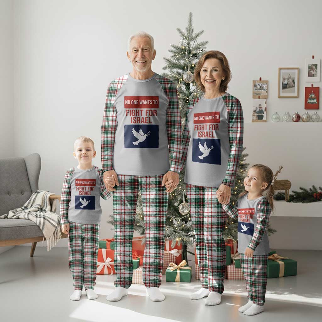 No One Wants To Fight For Israel Dove Plaid Pajama Set Peace Freedom Supporter Anti War TS02 Christmas Plaid Print Your Wear
