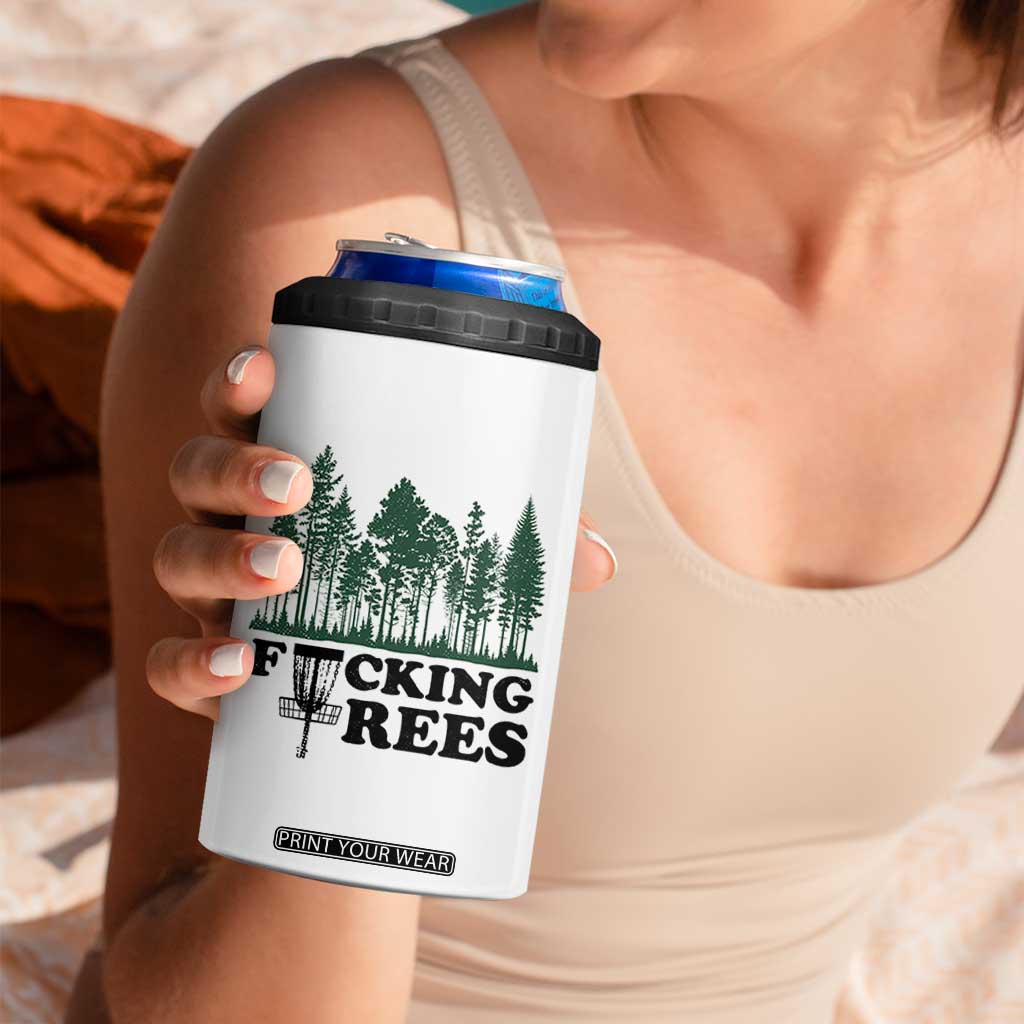 Funny Forest Disc Golf Humor Fcking Trees 4 in 1 Can Cooler Tumbler TS02 Print Your Wear