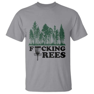Funny Forest Disc Golf Humor Fcking Trees T Shirt TS02 Sport Gray Print Your Wear